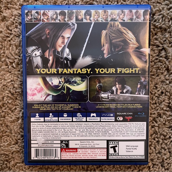 PS4 Dissidia Game - Picture 2 of 6